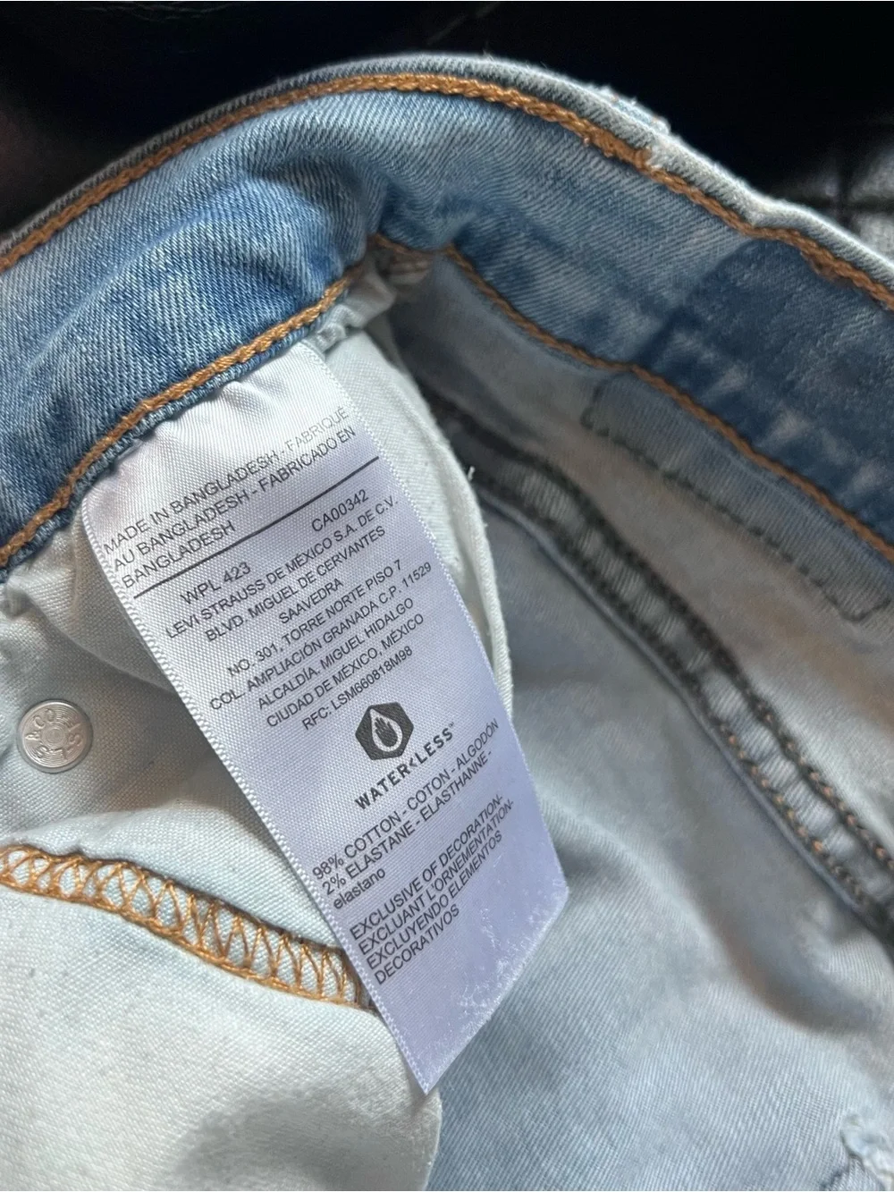 Men's Light Blue Slim Fit Jeans Levi’s Signature Gold